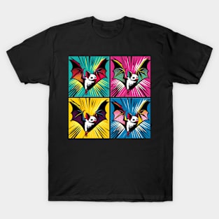 Night Wings Unleashed: Pop Art Bat Extravaganza T-Shirt